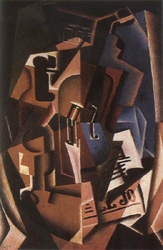 Juan Gris Still life fiddle and newspaper oil painting image